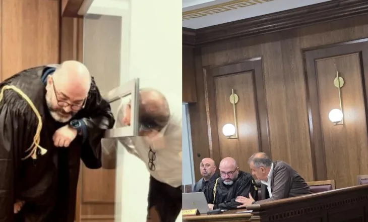Ilir Beqaj nxirret nga kafazi i qelqtë, ulet në bankën e të akuzuarit pasi fitoi betejën me gjykatën