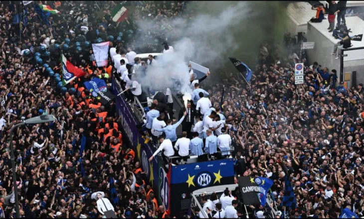 Inter, gati festa ne nje San Siro te ezauruar dhe ne rruget e Milanos; Kupa e Italise mund te prese