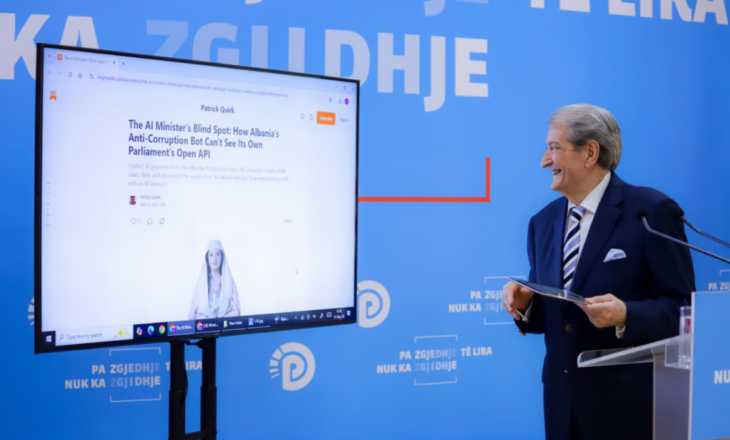 “Investigimi” i Berishës: Rama e prezantoi si të plotfuqishme, “Diella” është një avatar bosh!