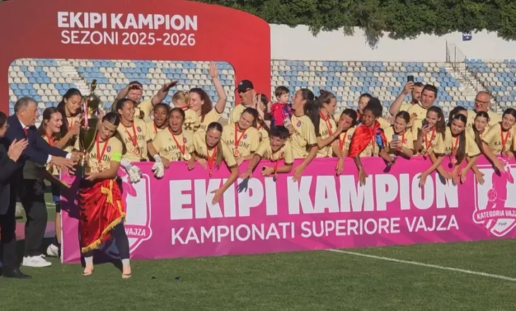 Kampione për herë të 13 radhazi, Vllaznia mbretëresha e futbollit të vajzave në Shqipëri