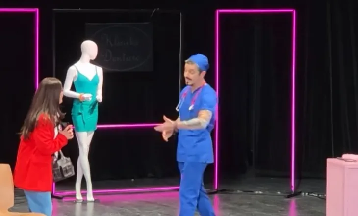 “Kaos në Klinikën e Bukurisë”, komedia me Julian Dedën dhe Rudina Dembacaj  sjell humor në skenën e teatrit “Bylis”