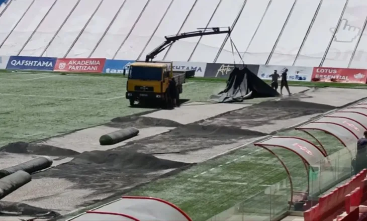 Lajm i madh te Partizani, nis puna për heqjen e fushës sintetike të stadiumit “Arena e Demave”. Do të shtrohet tapet hibrid