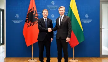 Lituania mbështetje për anëtarësimin e Shqipërinë në BE, ninistri Hoxha pritet në Vilnius nga homologu Budry