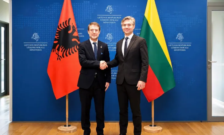Lituania mbështetje për anëtarësimin e Shqipërinë në BE, ninistri Hoxha pritet në Vilnius nga homologu Budry