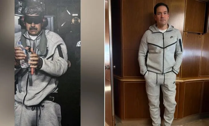 Marco Rubio në Kinë me Trump, foto i veshur me kostumin “Nike” të Nicolas Maduro