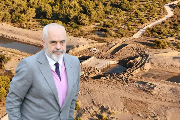 Mashtrimi i Ramës/ Zinxhirët e buldozerëve dhe rrethimi i lagunës, shkelin ligjin në Nartë