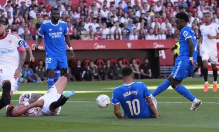 Mbappe rikthehet titullar, Reali triumfon ndaj Sevillas me golin e Vinicius
