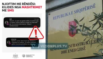 Ministria e Infrastrukturës dhe Energjisë paralajmëron qytetarët: Kujdes nga SMS-të mashtruese për “gjoba” dhe pagesa false