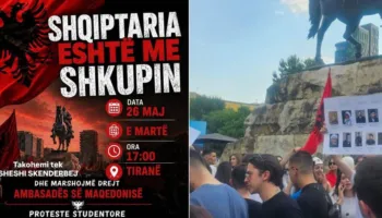 “Ne jemi bashkë”/Nis protesta studentore në sheshin “Skënderbej” në mbrojtje të studentëve shqiptarë në RMV:O sa mirë..