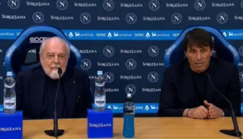 Në konferencën e tyre të fundit së bashku, Conte dhe De Laurentiis “zihen” për… Interin