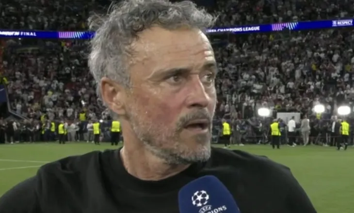 Në reagimin e parë pas fitores së Champions-it të dytë, Luis Enrique “thumbon” Interin
