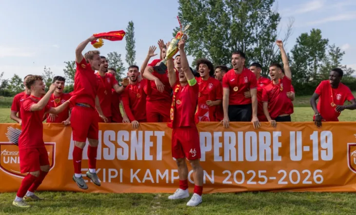 Partizani U-19 shpallet kampion në Abissnet Superiore dhe do të përfaqësojë Shqipërinë në UEFA Youth League