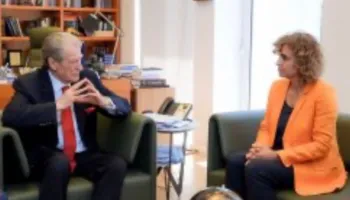 Pas rikonfirmimit si kryetar i PD, Berisha pret në takim Sekretaren e Përgjithshme të PPE, Montserrat