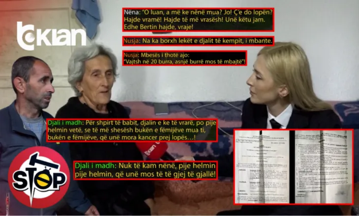 “Pije helmin vetë, mos të gjej gjallë”, djali kërcënon nënën 80-vjeçare për një lopë