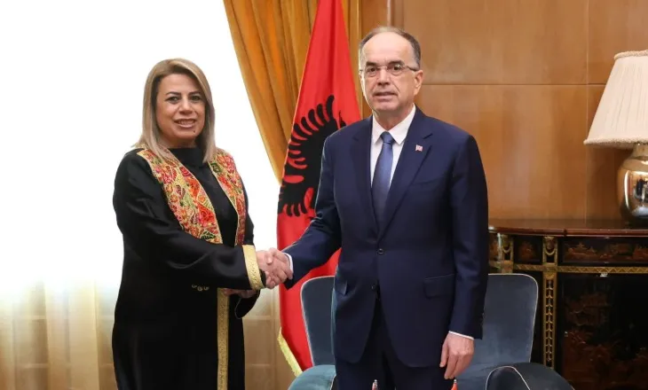 Presidenti Begaj pret në takim ambasadoren e Palestinës në Shqipëri: Po ndjekim me vëmendje zhvillimet në Lindjen e Mesme
