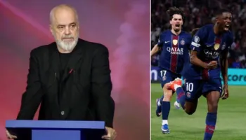 PSG në finale, Rama batuta me ministrin francez të Drejtësisë: Nëse doni të fitoni hajdeni në Tiranë më 30 maj