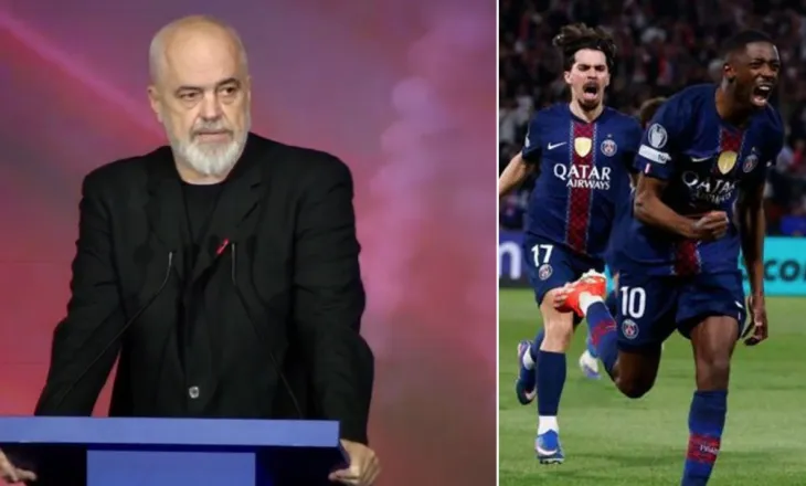 PSG në finale, Rama batuta me ministrin francez të Drejtësisë: Nëse doni të fitoni hajdeni në Tiranë më 30 maj