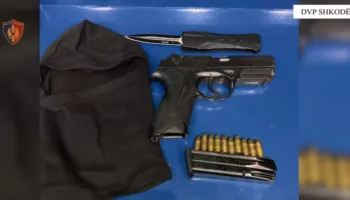 Qarkullonte me armë zjarri pistoletë, arrestohet 19-vjeçari në Shkodër