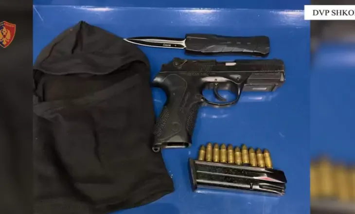 Qarkullonte me armë zjarri pistoletë, arrestohet 19-vjeçari në Shkodër