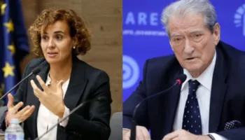 Sekretarja e PPE, Doloris Monserrat vizitë në selinë blu, takon Berishën pas rikonfirmimit në krye të PD