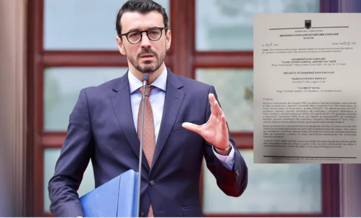 Shkresa/ Konflikti i dy kompanive dhe bllokimi i punimeve në Aeroportin e Vlorës, ministri Karakaçi jep ultimatum dhe 30 ditë afat