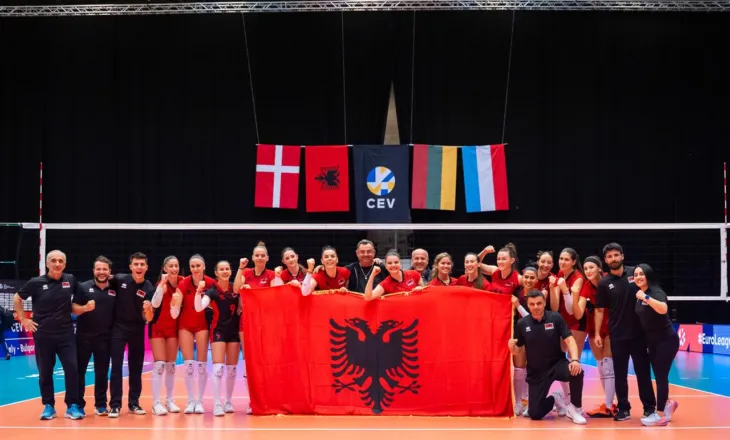 Shqipëria mund 3-2 Lituaninë në Ligën Europiane të Volejbollit dhe kualifikohet për në fazën e grupeve
