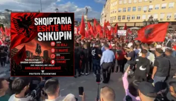 “Shqiptaria është me Shkupin”/ Të rinjtë në Tiranë krah studentëve shqiptarë në RMV, njoftojnë protestë në kryeqytet