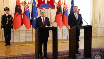 “Sondazhet tregojnë se mbështetet anëtarësimi ynë në BE”/ Begaj takim me Presidentin sllovak: Shqipëria i ka bërë detyrat e saj