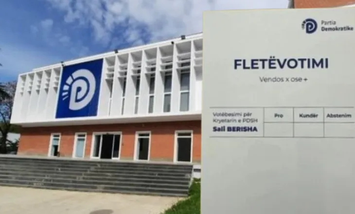 Sot, votimi për kreun e PD-së, në FLETËN e votimit vetëm emri i Berishës (FOTO)