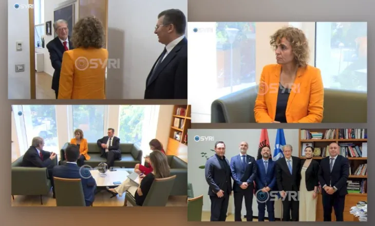 SYRI TV/ Sekretarja e Përgjithshme e EPP, Dolors Montserrat takohet me Sali Berishën në selinë blu