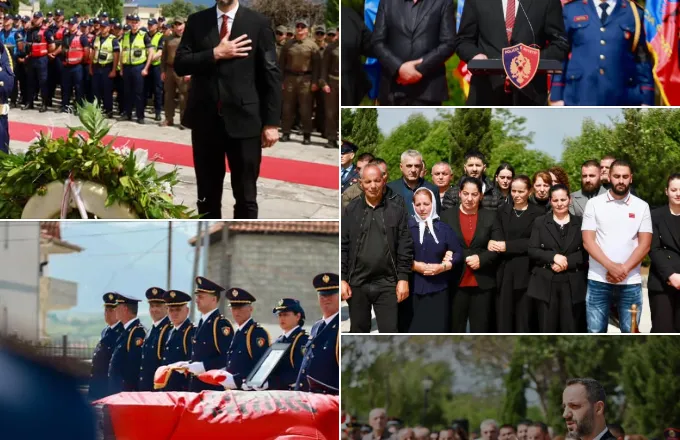Taulant Balla mungon në ceremoninë e rivarrimit të Novruz Cenalias te Varrezat e Dëshmorëve, një politikan i…