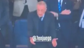 Tension në tribunën e “Santiago Bernabeu”-t, Florentino Perez “përplaset” me një tifoz gjatë ndeshjes me Oviedon