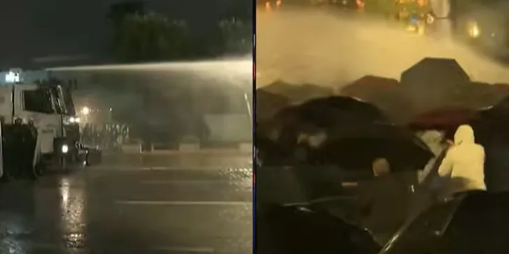 Tensionohet situata, policia bllokon protestuesit me gaz dhe ujë