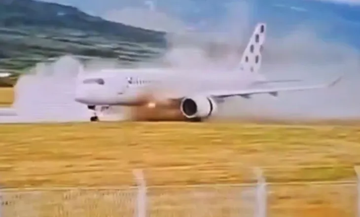Tmerr në aeroportin e Splitit në Kroaci/ Avioni me 135 persona në bord del nga pista me 240 km/h, shmanget tragjedia