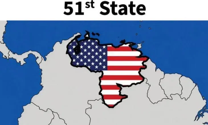 Trump publikon hartën, përfshin Venezuelën si shteti i 51 i SHBA-së