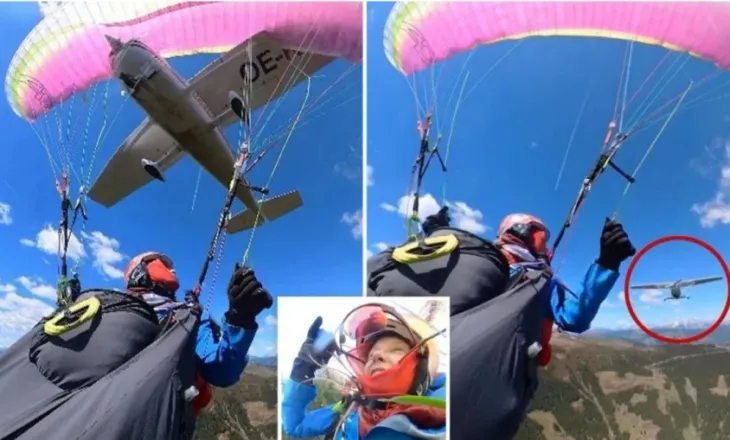 U hodh me parashutë/ Gruaja i mbijeton mrekullisht përplasjes me aeroplanin