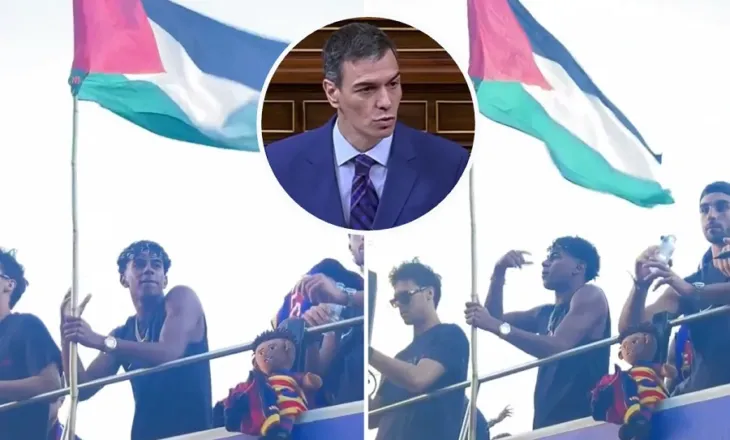 Valëviti flamurin palestinez gjatë festimeve, Yamal fut në sherr Izraelin dhe Spanjën