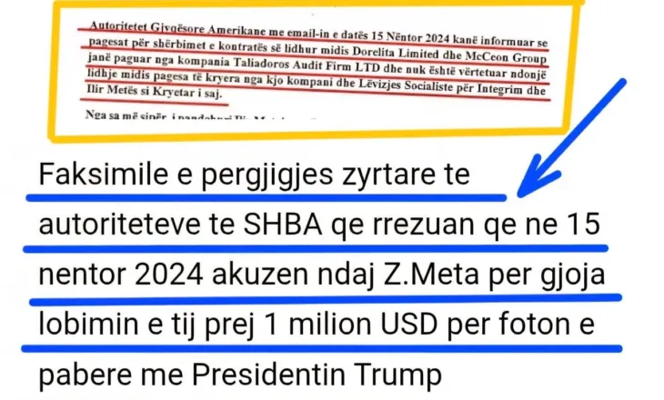 Vasili publikon dokumentin/ Mashtrimi i SPAK me akuzen e lobimit ndaj Metes, nje krim monstruoz shteteror me regji, qe nuk falet kurre!