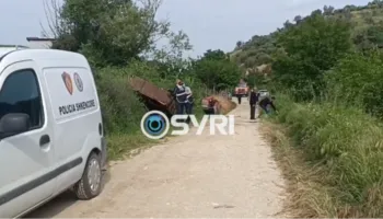 VIDEO/ Aksident në Lushnje, zetori përmbyset anës rrugës, humbet jetën 71-vjeçari