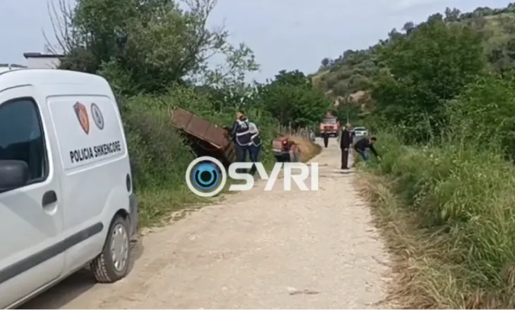VIDEO/ Aksident në Lushnje, zetori përmbyset anës rrugës, humbet jetën 71-vjeçari