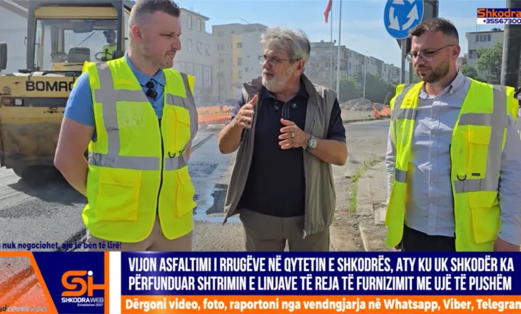 VIDEO – Asfaltimi i akseve rrugore në qytet, radha e rrugës nacionale Rus- zona e Doganës…
