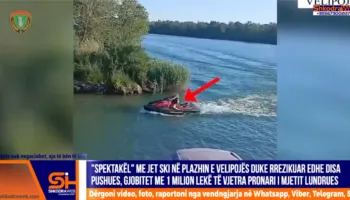 VIDEO – Bënte “spektakël” me Jet Ski duke iu afruar bregut në Velipojë, 1 milion lekë gjobë pronarit të mjetit lundrues