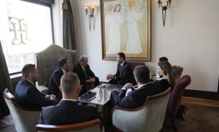 VIDEO/ Berisha takim me ministrin e Jashtëm maqedonas, shqiptarët dhe integrimi temat e diskutimit