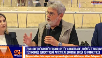 VIDEO – “Gjimnastrada” në edicionin e dytë të saj në Shkodër, nxënës të shkollave masin forcat në gjimnastikë