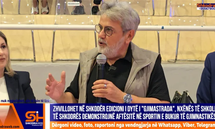 VIDEO – “Gjimnastrada” në edicionin e dytë të saj në Shkodër, nxënës të shkollave masin forcat në gjimnastikë