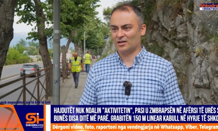 VIDEO – Grabiten 150 m linear kabëll elektrik në hyrje të qytetit, reagon Bashkia e Shkodrës…