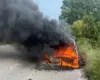 VIDEO/ Makina shkrumbohet totalisht përgjatë aksit Berat-Lushnjë, shpëtojnë mrekullisht tre persona