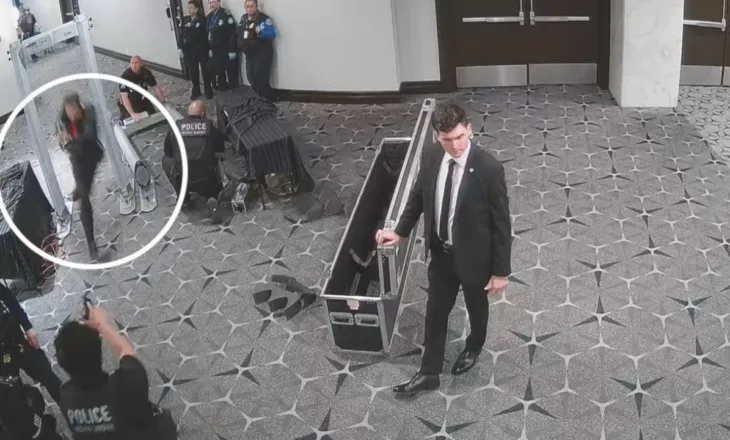 Video/ Me armë zjarri dhe duke vrapuar, publikohen pamjet kur atentatori i Trump kalon kordonin e sigurisë ndërsa kërcënonte rojet