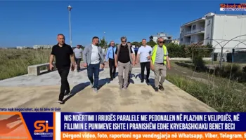 VIDEO – Nis ndërtimi i rrugës paralele me pedonalen në plazhin e Velipojës, investim i kërkuar nga bizneset
