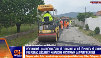 VIDEO – Përfundon shtrimi i linjave nëntokësore, Ujësjellës- Kanalizime Shkodër nis asfaltimin e rrugëve